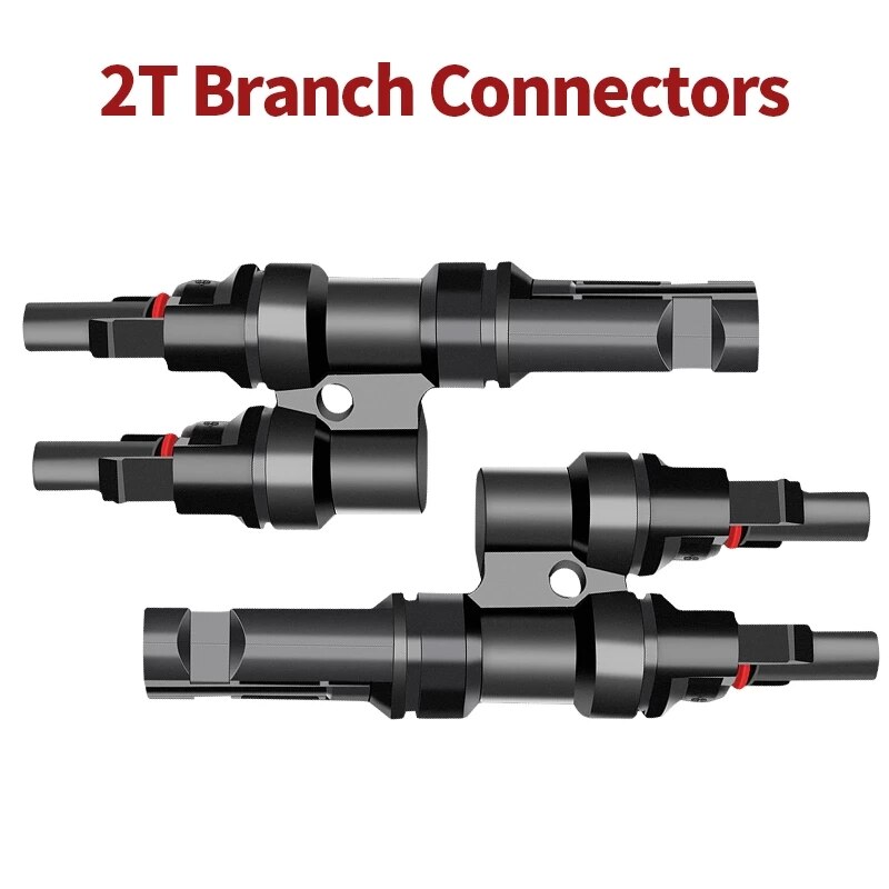 Solar PV Connector male and female Solar Panel Connectors 2T 3T 4T 5T 6T 2Y 3Y 4Y Multi T Y Branch PV Solar connector energy use: 1 pair 2T connectors