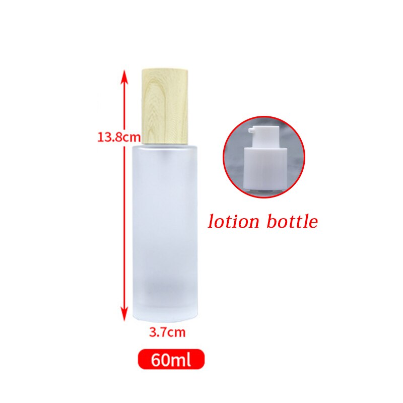 20/30/40/50/60/80ml Holz Milchglas Spray Flasche Lotion Pumpe Flüssigkeit sprayer Feinen Nebel Nachfüllbare Flaschen Holz Kappe Parfüm: K