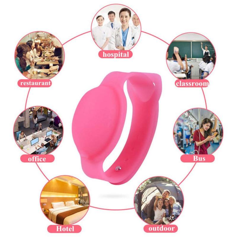 Silicone Extérieur Désinfectant Bracelet Antiseptique Pour Les Mains Portable Bracelet Désinfectant pour les mains Sous-Emballage Distributeur De Savon