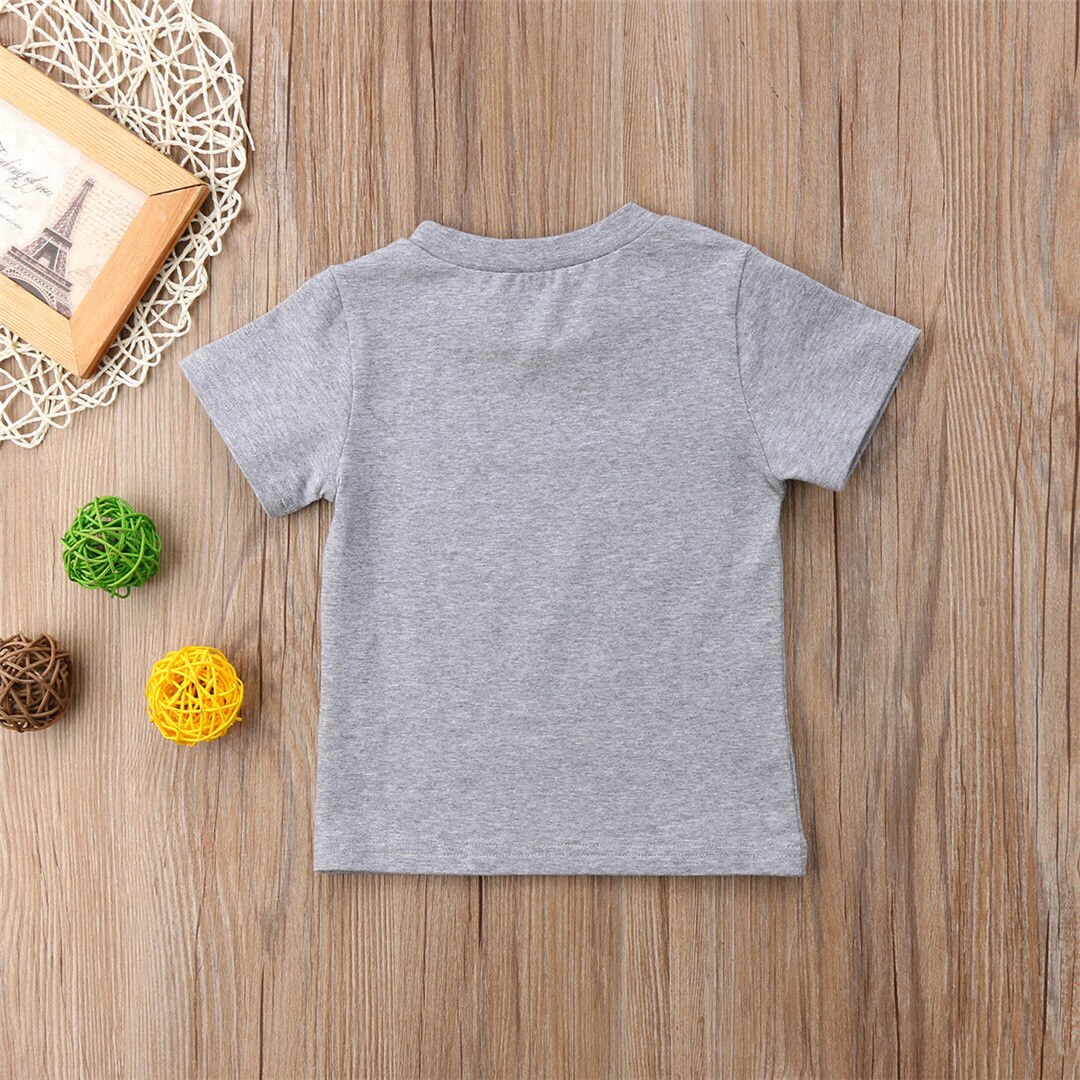 T-shirt manches courtes garçon | Jolie mouche imprimée Jedi, pour enfants