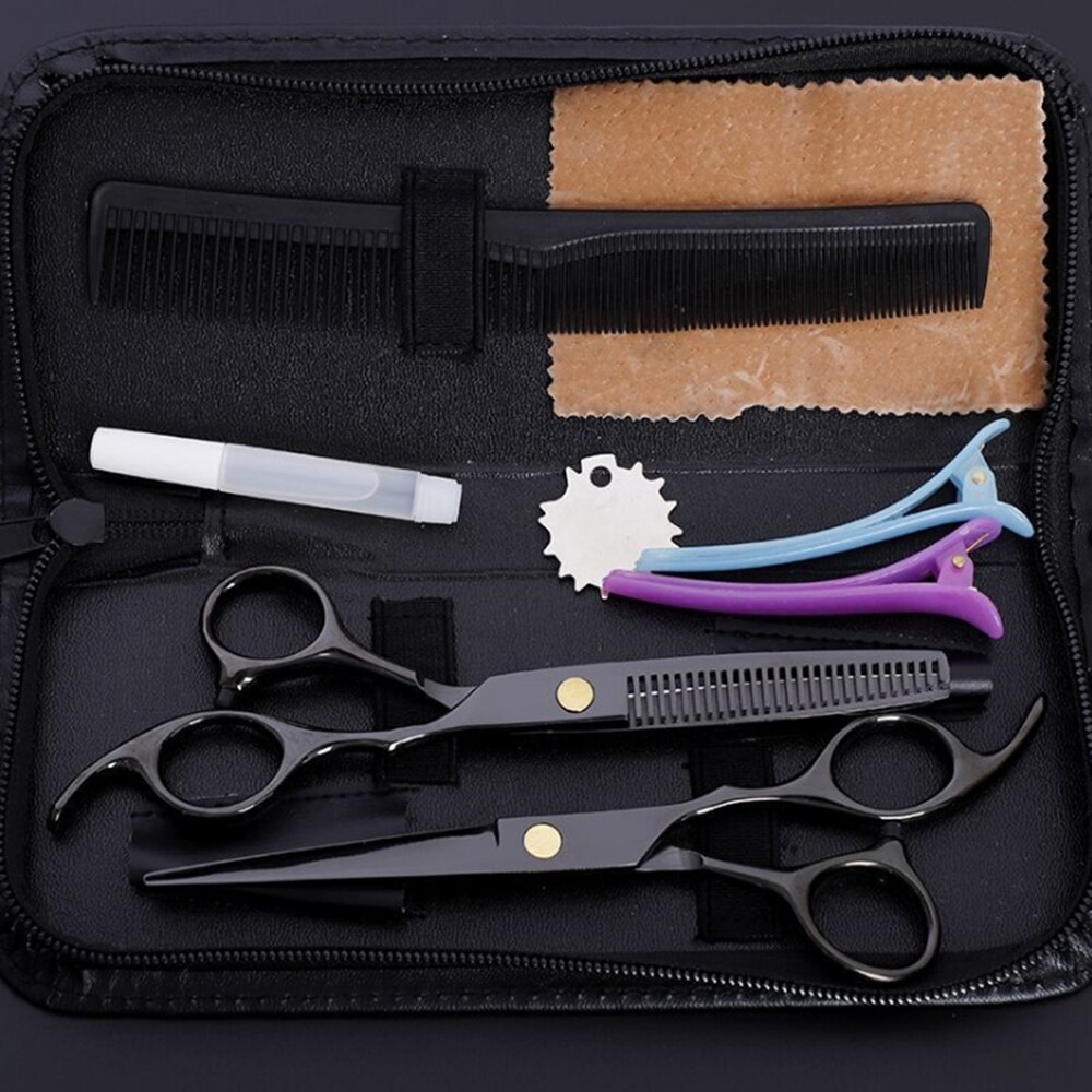 Hairdressing Scissors Hair Cutting Scissors Thinning Scissors Haircut Kit Barber Tool: B