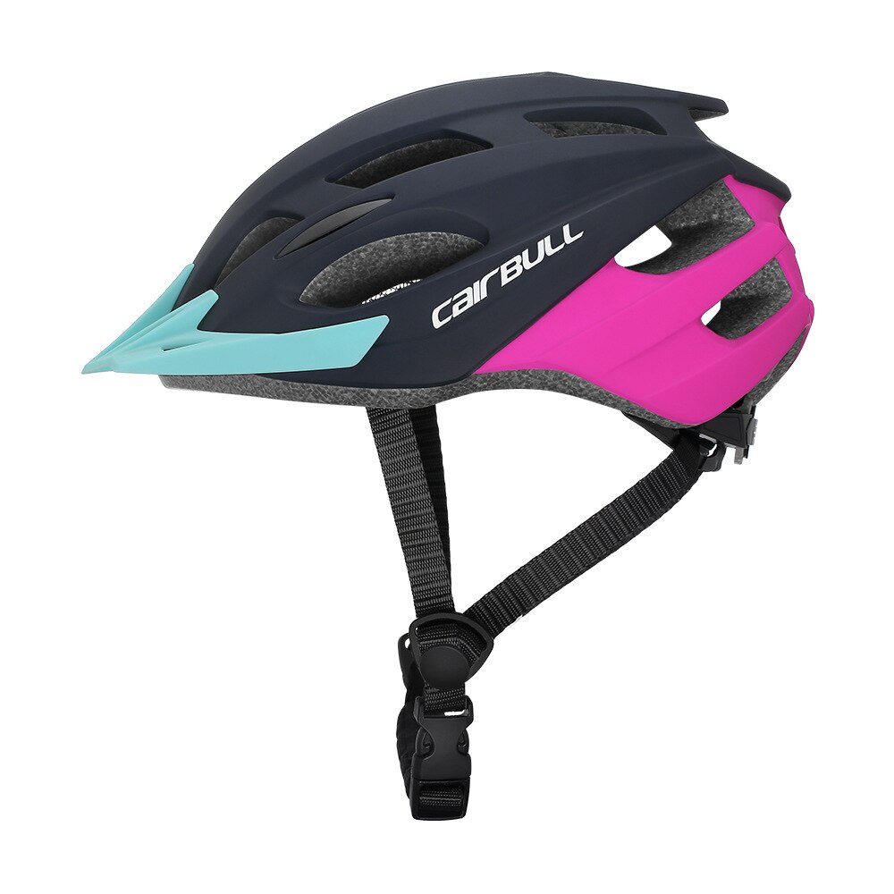 Cairbull Casque De Vélo Visière VTT casque PC + EPS Hommes Femmes loisirs En Plein Air Sport vélo De Route Casque De Vélo Vélo Équipement 55-61cm: black red