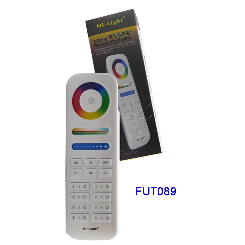 Panel inteligente de 4 zonas Miboxer2.4G WiFi iBox RGB + CCT/tira de led RGBWW Controlador de luz FUT039/FUT092/FUT089/iBox2/iBox1/B4/T4/B8: FUT089