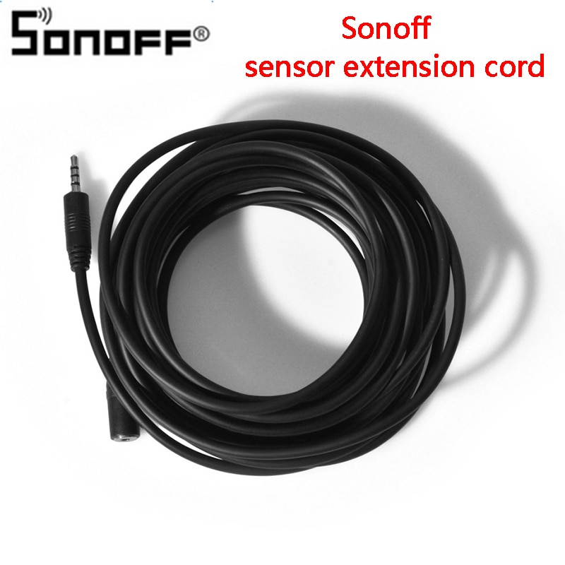 Sonoff AL560 Sensor Verlengkabel 5M Voor DS18B20 AM2301 SI7021 Enkele Afstandsbediening Schakelaar Sensor Verlengkabel