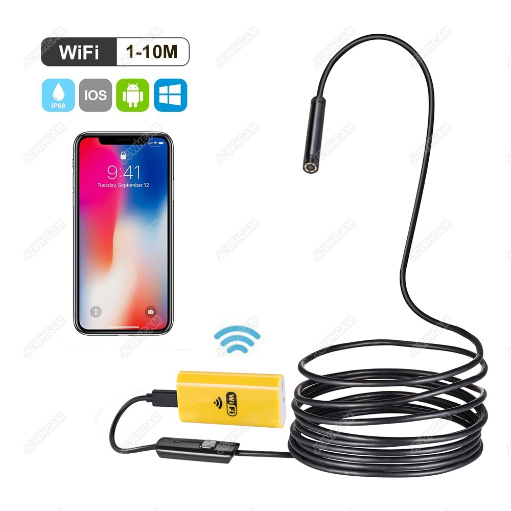 Le plus sans fil 720 P Mini Endoscope caméra HD étanche serpent endoscopie d'inspection pour Iphone Android IOS PC tablette