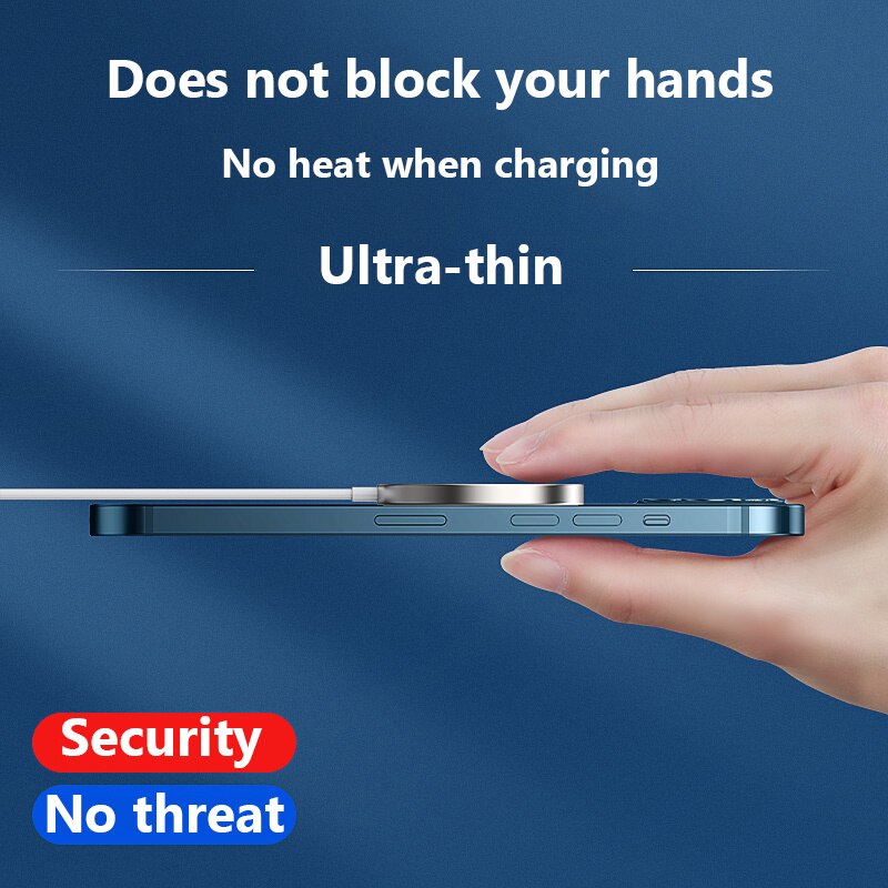 Voor Apple Mobiele Telefoon 12 Magsafe Charger 15W Magnetische Draadloze Opladen Voor Iphone 12 12pro Max 12Mini Magsafing pd Snelle Lading