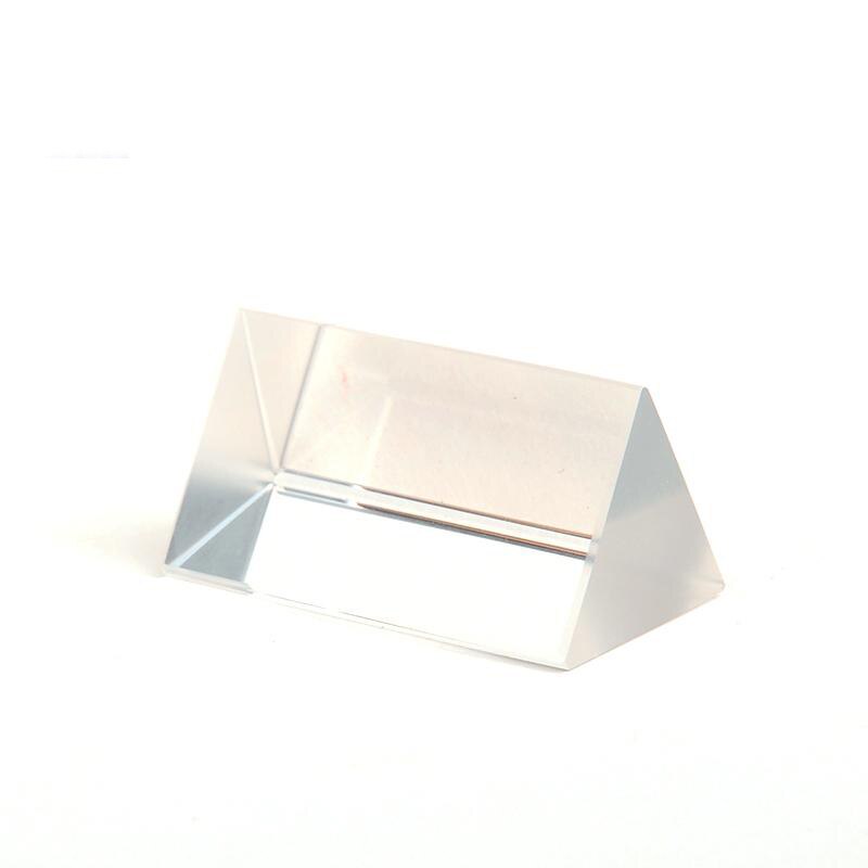 5cm Physics Triangular Prism School Physical Dichroic Prism Optical Experiment Study Aids Teaching Prism Kid's Study