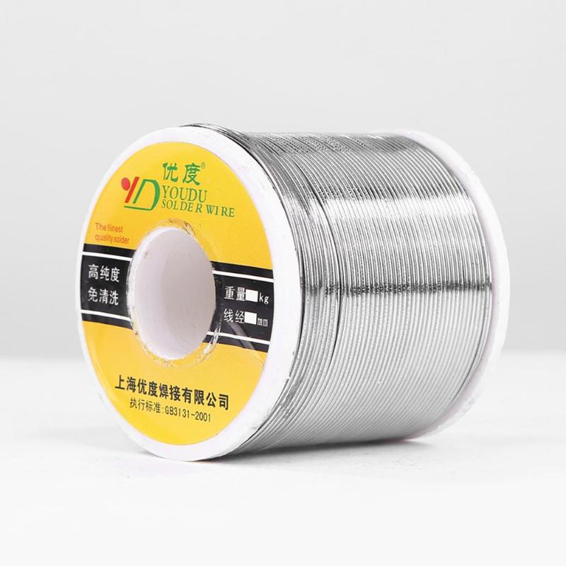 500g tin wire svejsning linje tin bly slidbestandig harpiks kernelodningstråd smeltepunkt kolofonium loddetrådrulle 0.8/1.0mm