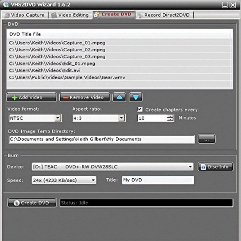 Fácil de Video USB 2,0 TV DVD VHS DVR captura VHS adaptador o tarjeta de captura para Windows