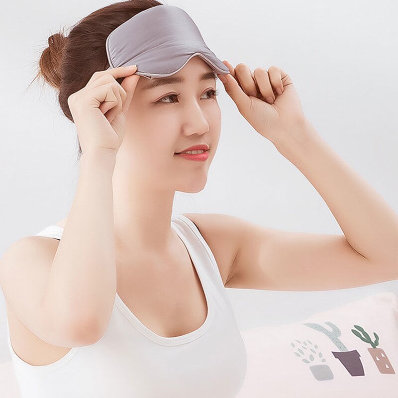 Steam compress eye mask USB silk charging sleep sense shading students boys and girls relieve eye fatigue and remove dark