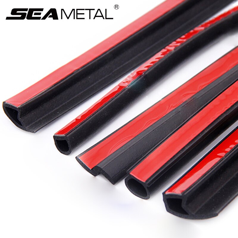 SEAMETAL 4 Meter Autodeur Afdichting Strip Stickers Anti-stof Geluiddichte Afdichting Grote D Z P Type Geluidsisolatie auto Accessoires Goederen