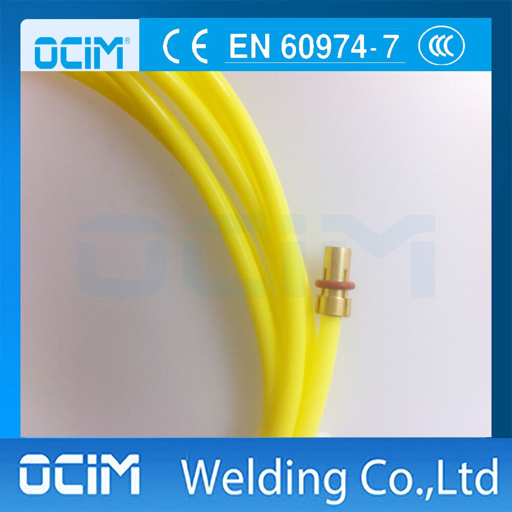 MIG mag TFL Fodera 1.2-1.6mm Filo di Saldatura Euro Connettori 5m di colore Giallo