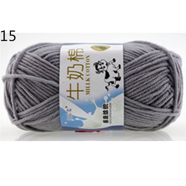 Warm DIY Milk Cotton Yarn Baby Wool Yarn for Knitting Children Hand Knitted Yarn Knit Blanket Crochet Yarn: 15