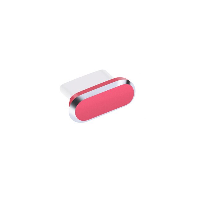 Tipo-c poeira plug liga de alumínio tipo c porta jack celular USB-C carregamento stopple para xiaomi 6 mi5 mi6 huawei p9 p10 poeira plug: Red