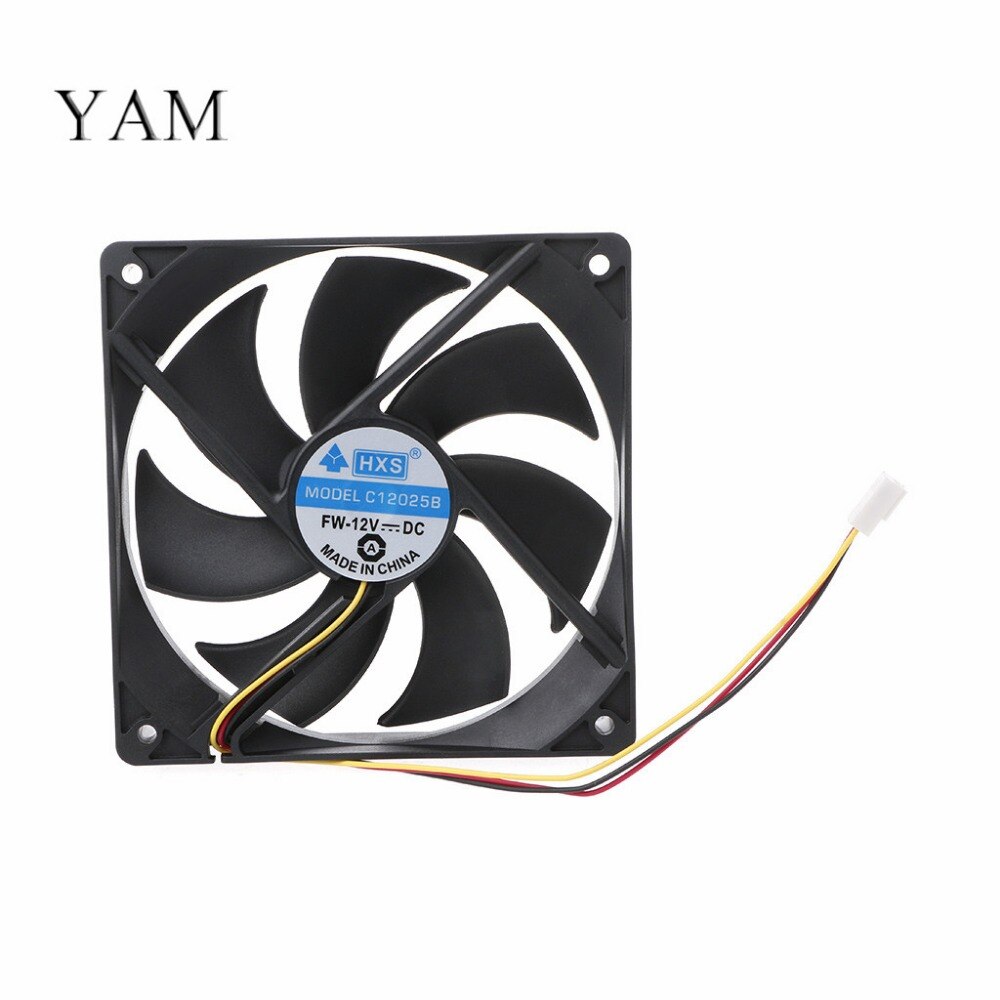 120x120x25mm DC 12 V 0.15A 3 Pin 9-Blade Computer Case Cooling Fan Cooler 12025