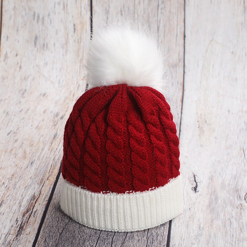 autumn winter christmas baby knitted hat winter keep warm baby girl wool cap baby boy hat Xmas for baby 0-3 years old