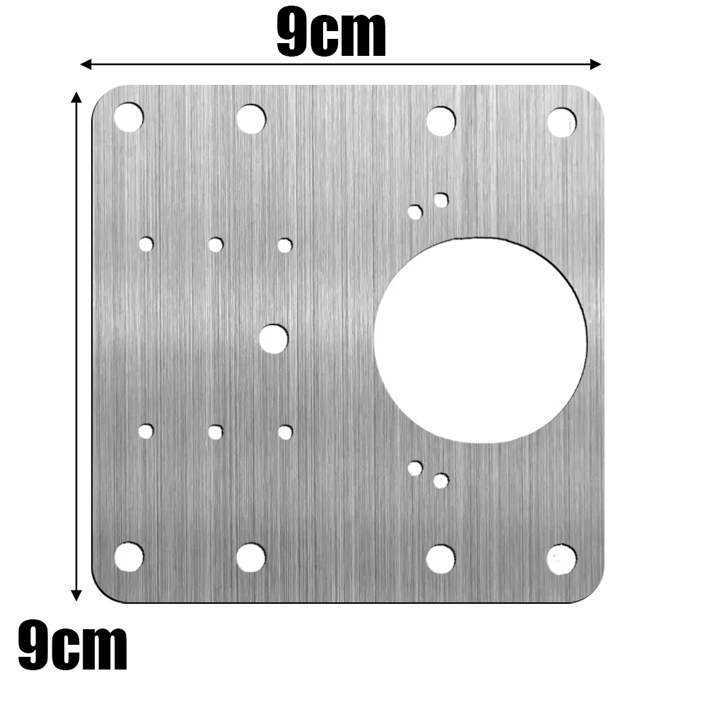 1/8Set Hinge Repair Plates Stainless Steel Cabinet Door Hinge Mounting Plate with Screws Flat Fixing Brackets Kitchen Hardware