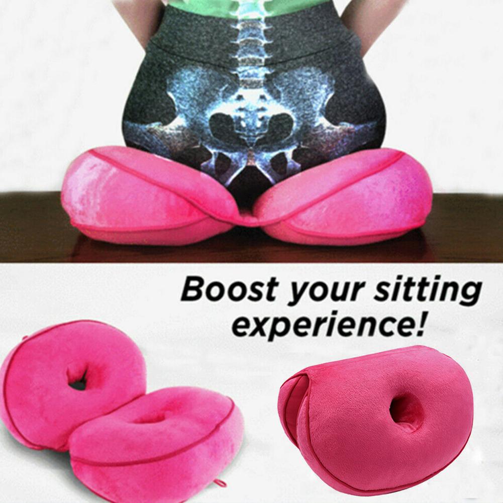 Dual Comfort Orthopedic Cushion Pelvis Pillow Lift Hips Up Seat Cushion Multifunction, for Pressure Relief