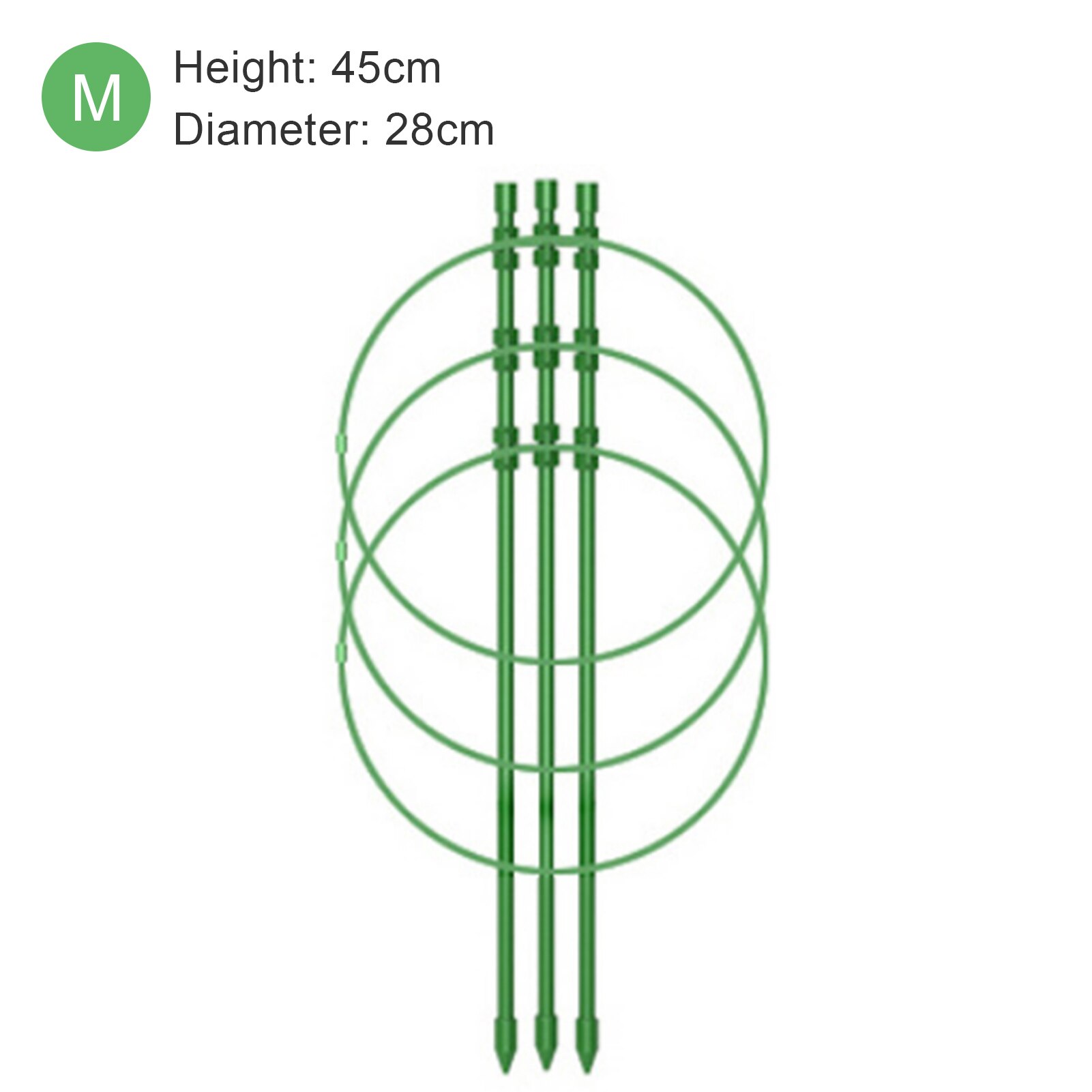 Support de vigne grimpante de jardin, cage de soutien pour plantes en pot, cadre en plastique, fleurs et légumes, Support décoratif en treillis, fournitures de jardin: 1pcs / M