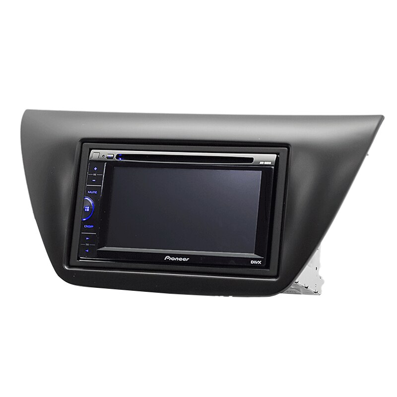 tomzz Audio 2437-005 Radio cover set compatibel met Mitsubishi Colt (Type Z30) My.2004-2008 donkergrijs met radio adapter ISO