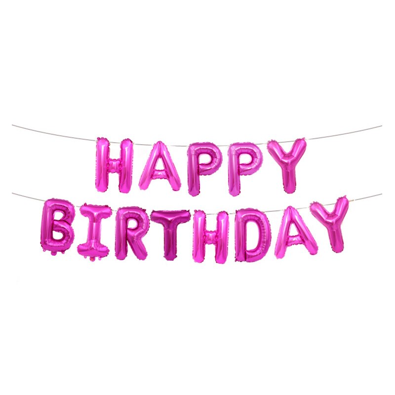 16 Inch Happy Birthday Letter Balloons Birthday Party Decorations Kids Foil Balloon Helium Globos Birthday Decoration