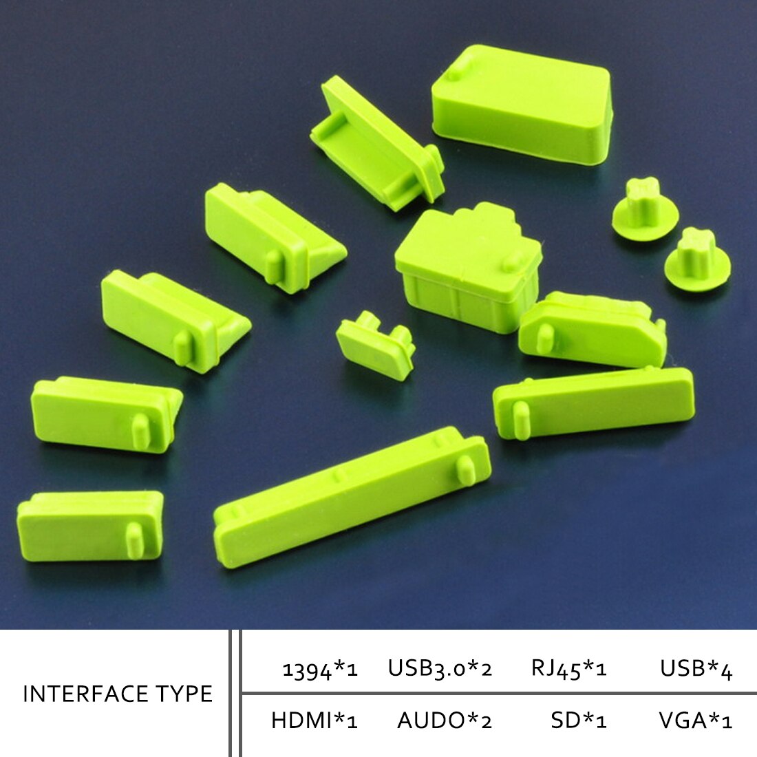 13 sztuk/zestaw silikonowe przeciwkurzowe zatyczka zaślepka uniwersalny pyłoszczelny Port USB interfejs RJ45 pokrywa robić laptopa komputer stancjonarny akcesoria