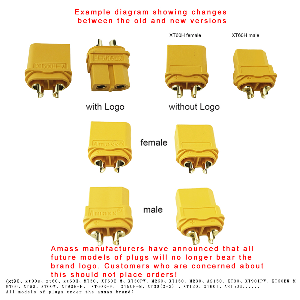 Originele Vergaren XT90S XT90-S XT90 Connector Anti-Vonk Mannelijke Vrouwelijke Connector Met Behuizing Schede Voor Batterij Esc En Oplader lood