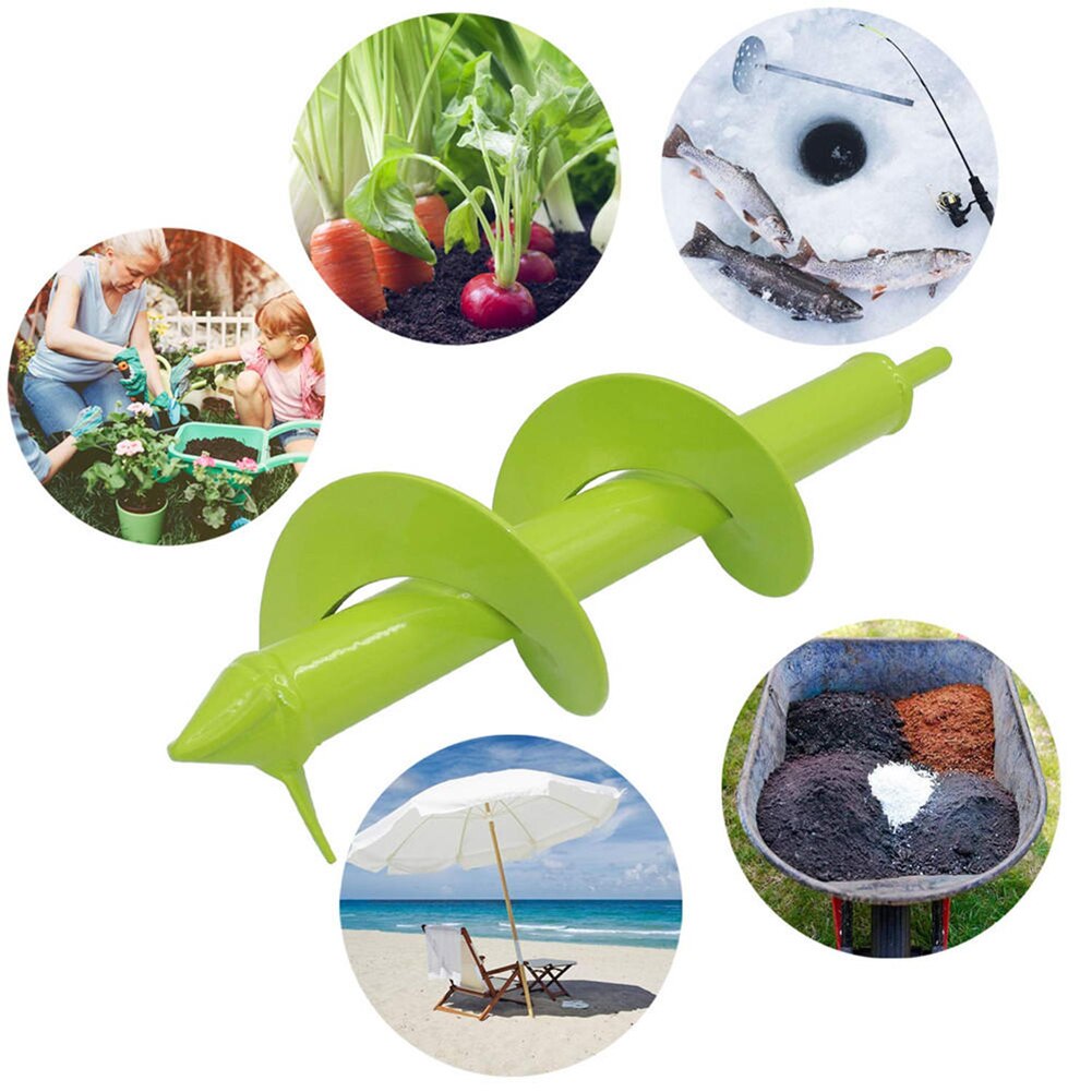 Tarière de jardin spirale perceuse pelle jardin tarière outils de cour fleur planteur cour jardinage plantation Machine Bits trou