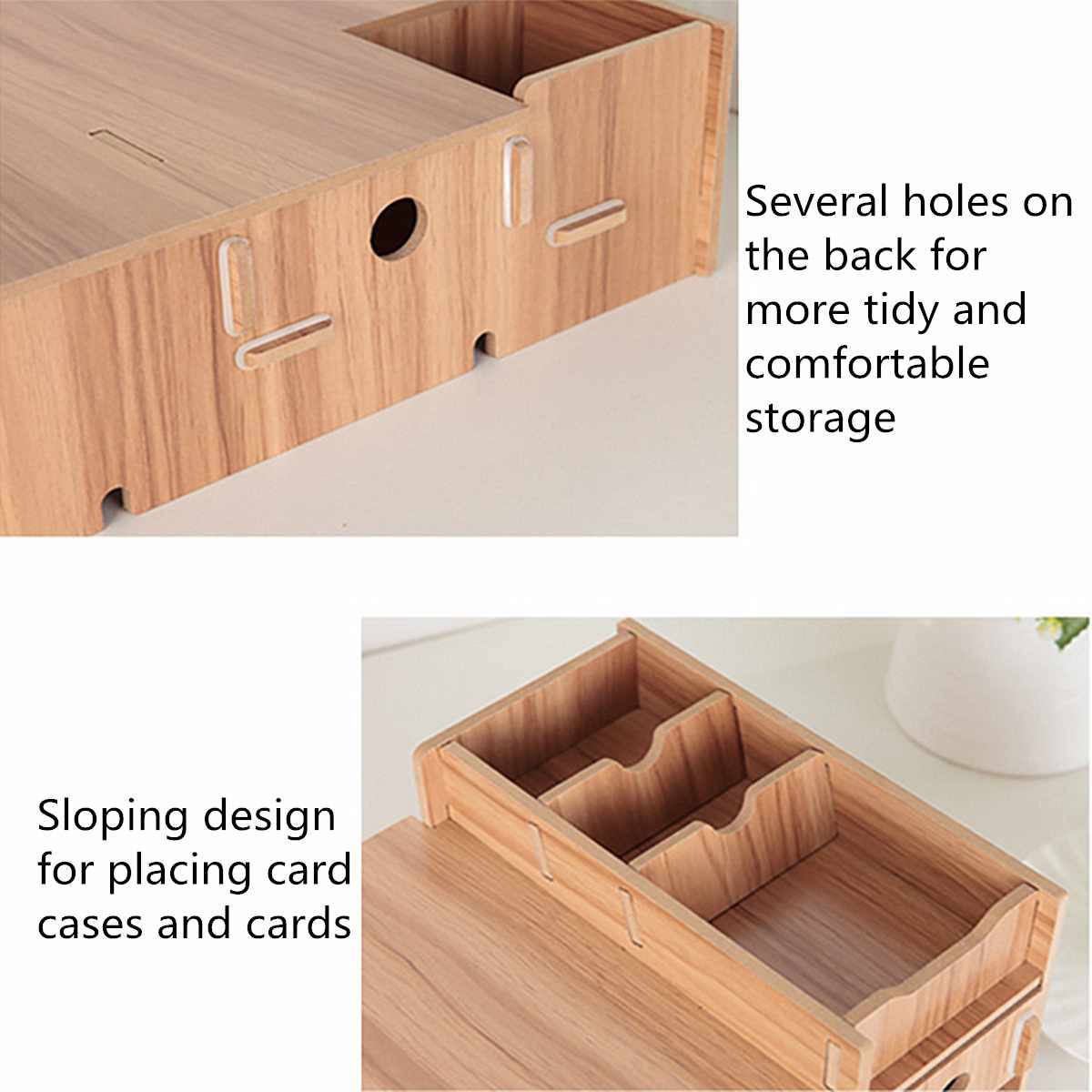 Multi-function Desktop Monitor Stand Computer Screen Riser Wood Shelf Plinth Strong Laptop Stand Desk Holder For Notebook TV