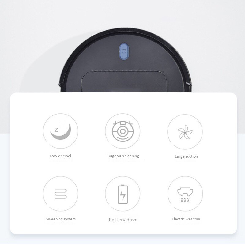 Smart Cleaning Robot Automatic Rechargeable Dust Floor Vacuum Cleaner Hair er for Electric Vacuum Cleaner,White