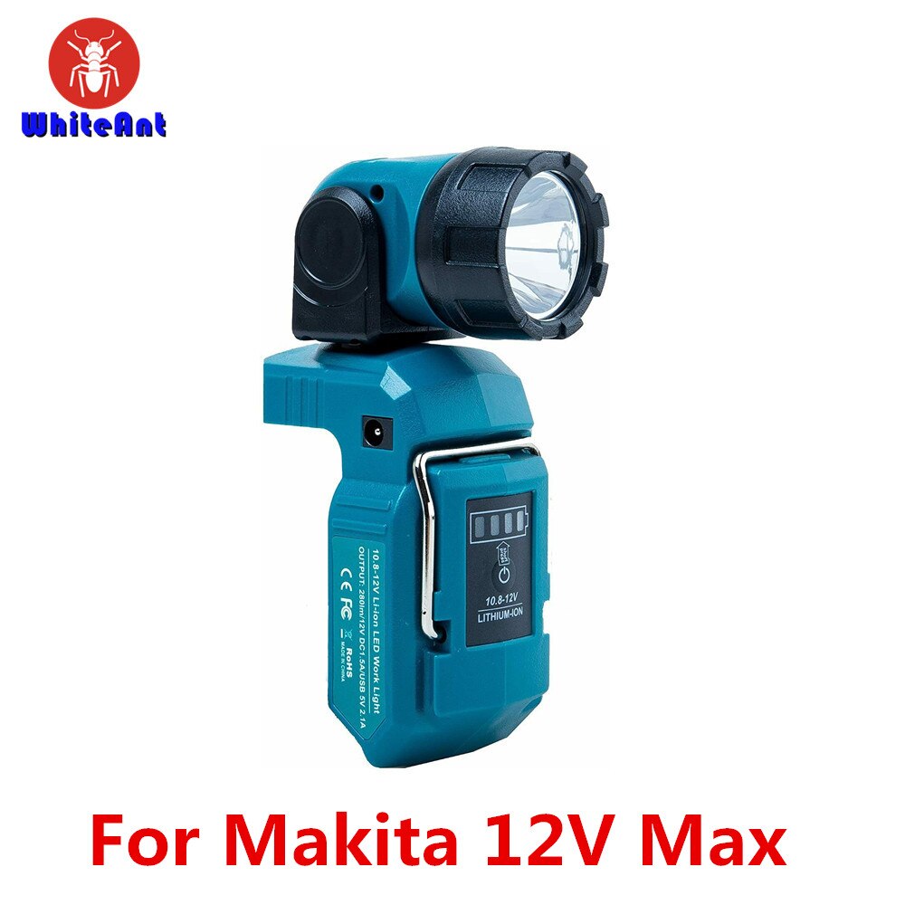 DCL510 LED Flashlight Replacement For Makita 12V Max BL1015 BL1040 BL1016 ML106 Cordless LED Handheld Work Light