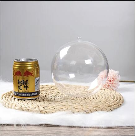 1pc 4-20cm Big Christmas Tress Decorations Ball Transparent Open Plastic Clear Bauble Ornament Box Year: 14cm