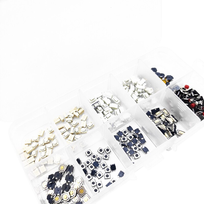 250Pcs 10Values*25Pcs Car Remote Control Key Repair Small Switch Micro Push Buttons Touch Component Package Pulsador For Nissan