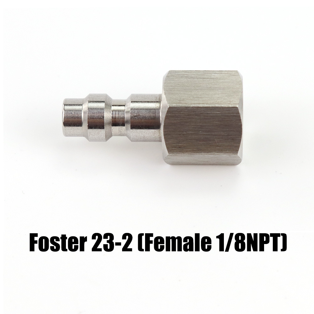 Adattatore per valvola per rubinetti per caricatore HPA per spina di disconnessione rapida Foster (tipo USA) per Air Soft WE KJW -Marui -KSC KWA
