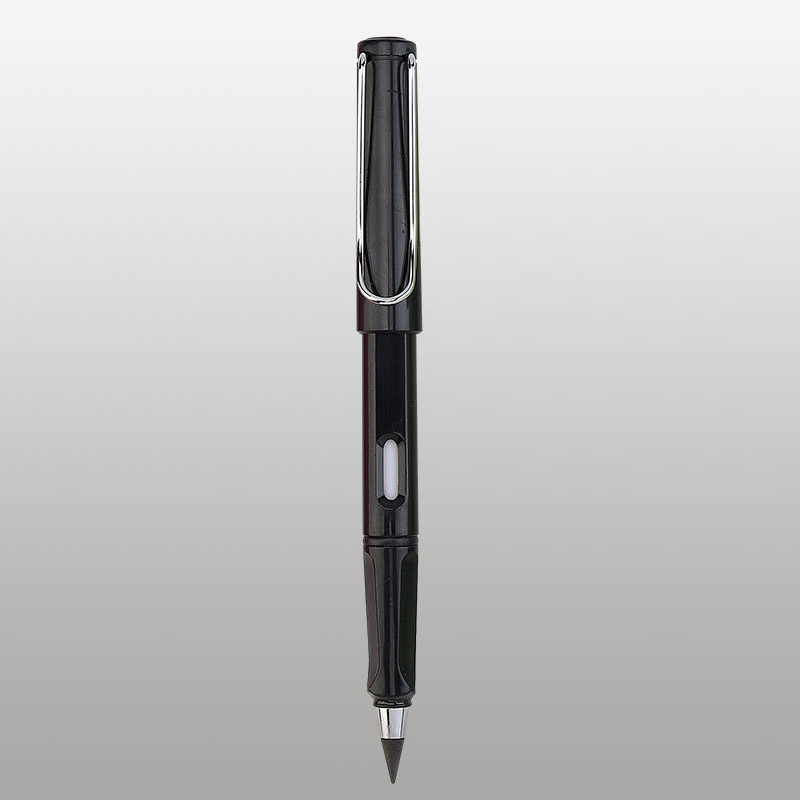 Lápiz eterno de escritura ilimitada, respetuoso con el medio ambiente, sin tinta, suministros escolares, herramienta de pintura de bocetos, novedosos para niños: Negro