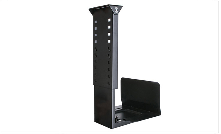 Universal pc -kasseholder under skrivebord væg side cpu stativ justerbar computer hovedramme bøjle vært boks stativ beslag rack bakke