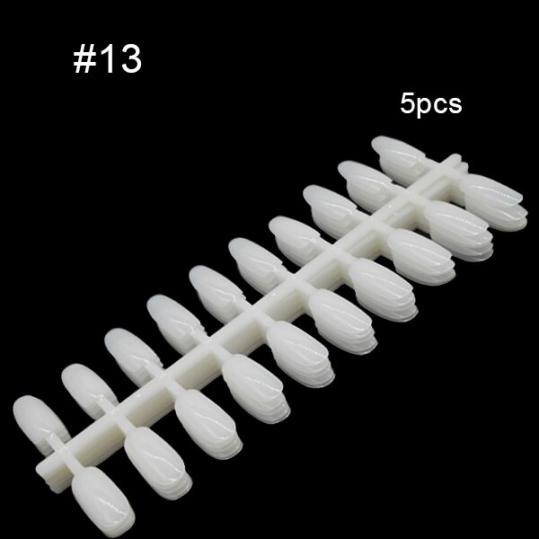 Feivielle 17 optionele tips voor valse nagels kleurenkaart oefendisplay tools transparante witte gesp ring manicure nagelkunsttool: 13