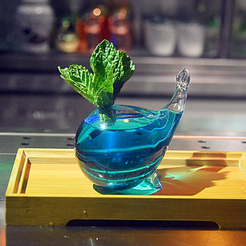 Whale cocktailglas vodka margaret martini agave brandy öl vaso fisk form cup bar party club personlighet drinkware