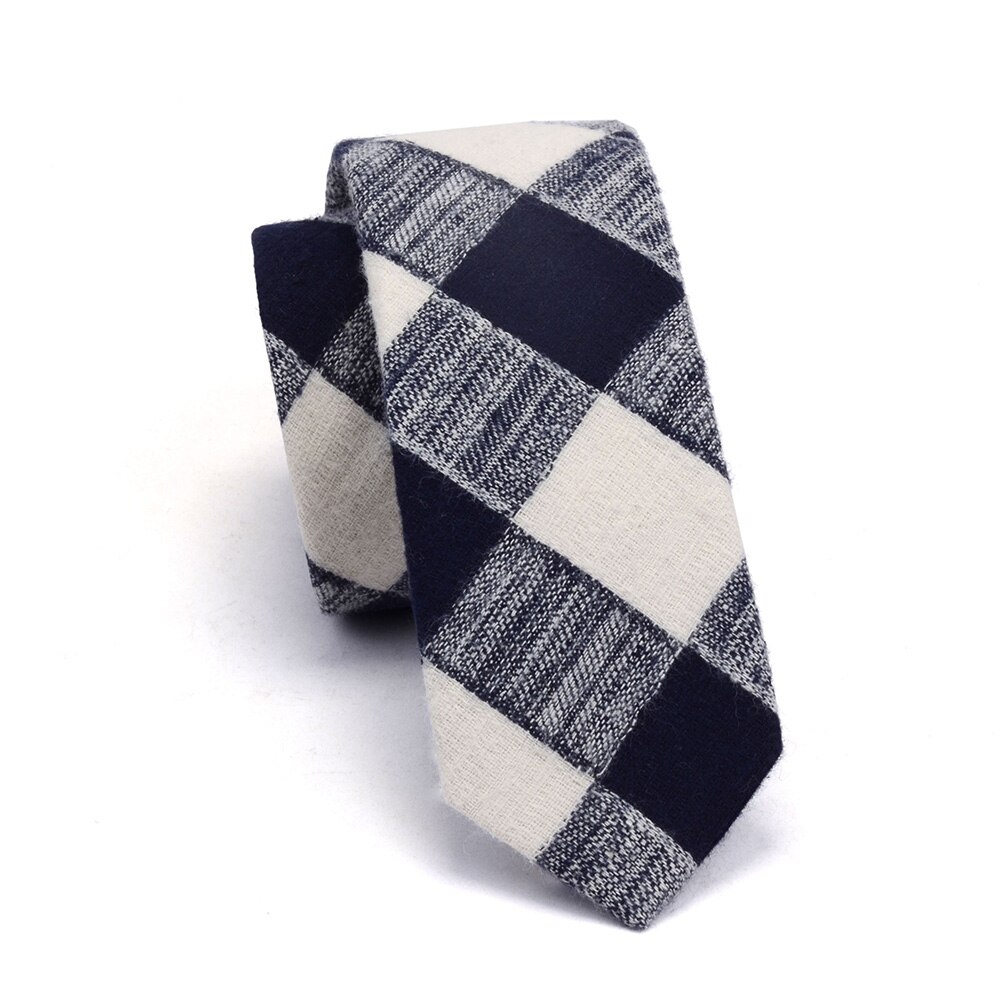 Rbocott herr bomullsslipsar randiga casual skinny slips rutig slim 6cm röd grön blå gul färger för man bröllop