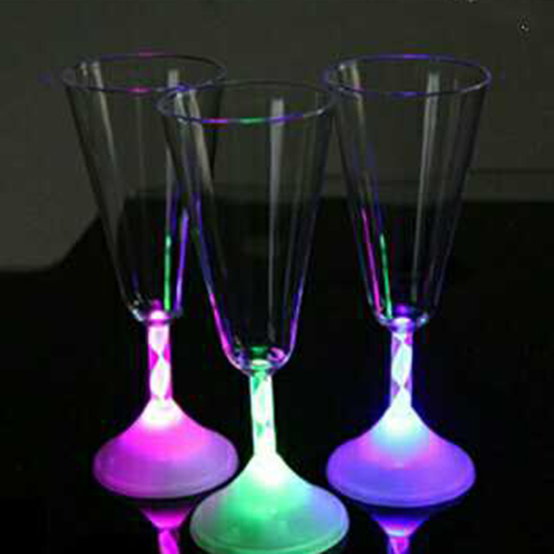 Led Flashing Red Wine Cup Color Changing Light Bar KTV Water Cocktail Cups Glass: Champagne Cup 