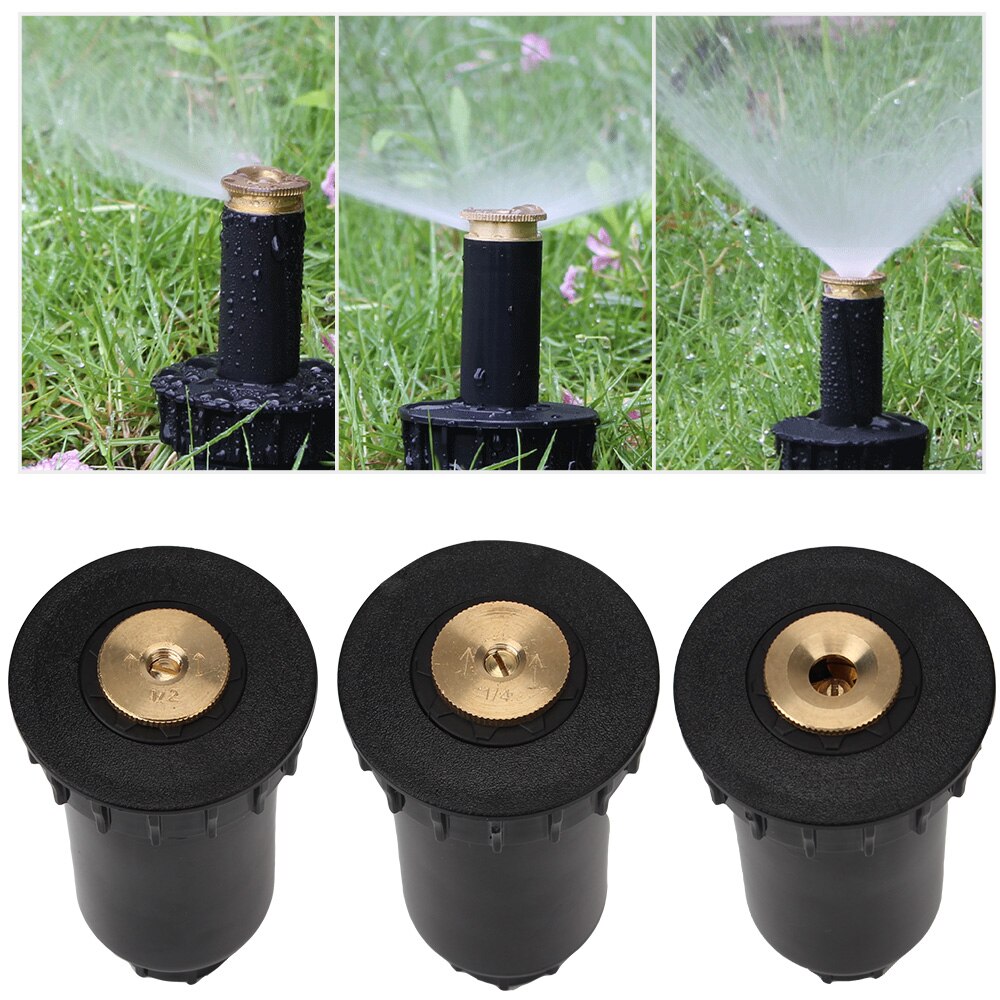90/180/360 Degree Automatic Pop up Sprinklers Lawn Watering Sprinkler Head Garden Spray Nozzle Irrigation Watering Tool