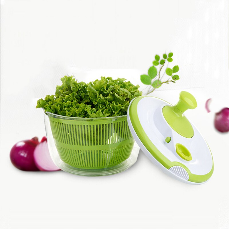 Oloey vegetabilsk vaskemaskine køkken mad frugt grøntsager dehydrator tørretumbler plast manuel salat spinner dørslag kurv opbevaring tørring