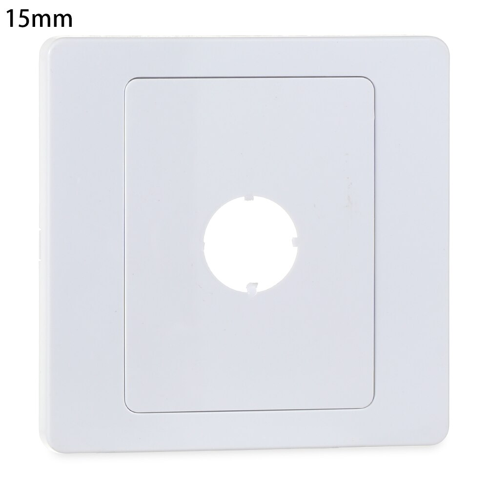 Plastic Wall Wire Hole Decor Cover Separable Junction Box Outlet Cable Protector Snap-on Plate Angle Valve Pipe Plug Decor Cover: 15mm