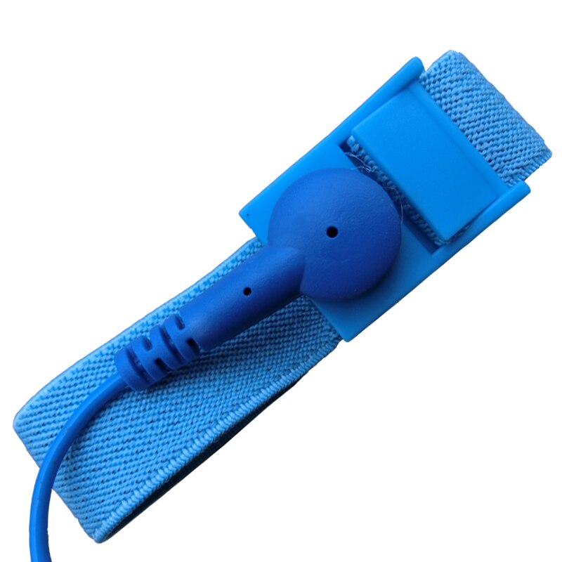PVC de inalámbrico Clip antiestático Anti estática pulsera ESD de la correa de muñeca de Cables para electricista IC PLCC trabajador
