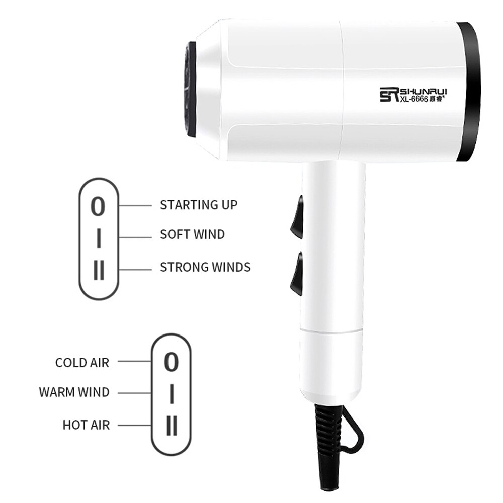 Hair Dryer Strong Wind Hair dryer Salon Dryer Cold Wind Negative Ionic Hammer Blower Dry Electric Hair Dryer EU