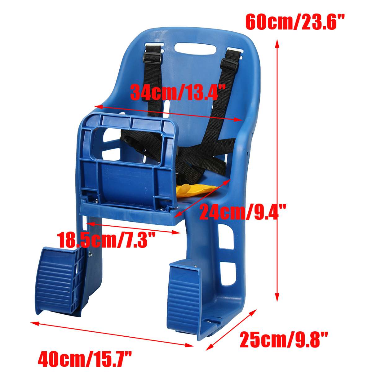 Bicycle Bike Seat Kids Safety Child Baby Chair Bike Saddle with Armrest Backrest Guard Bar Pedal Cycling Acccessories