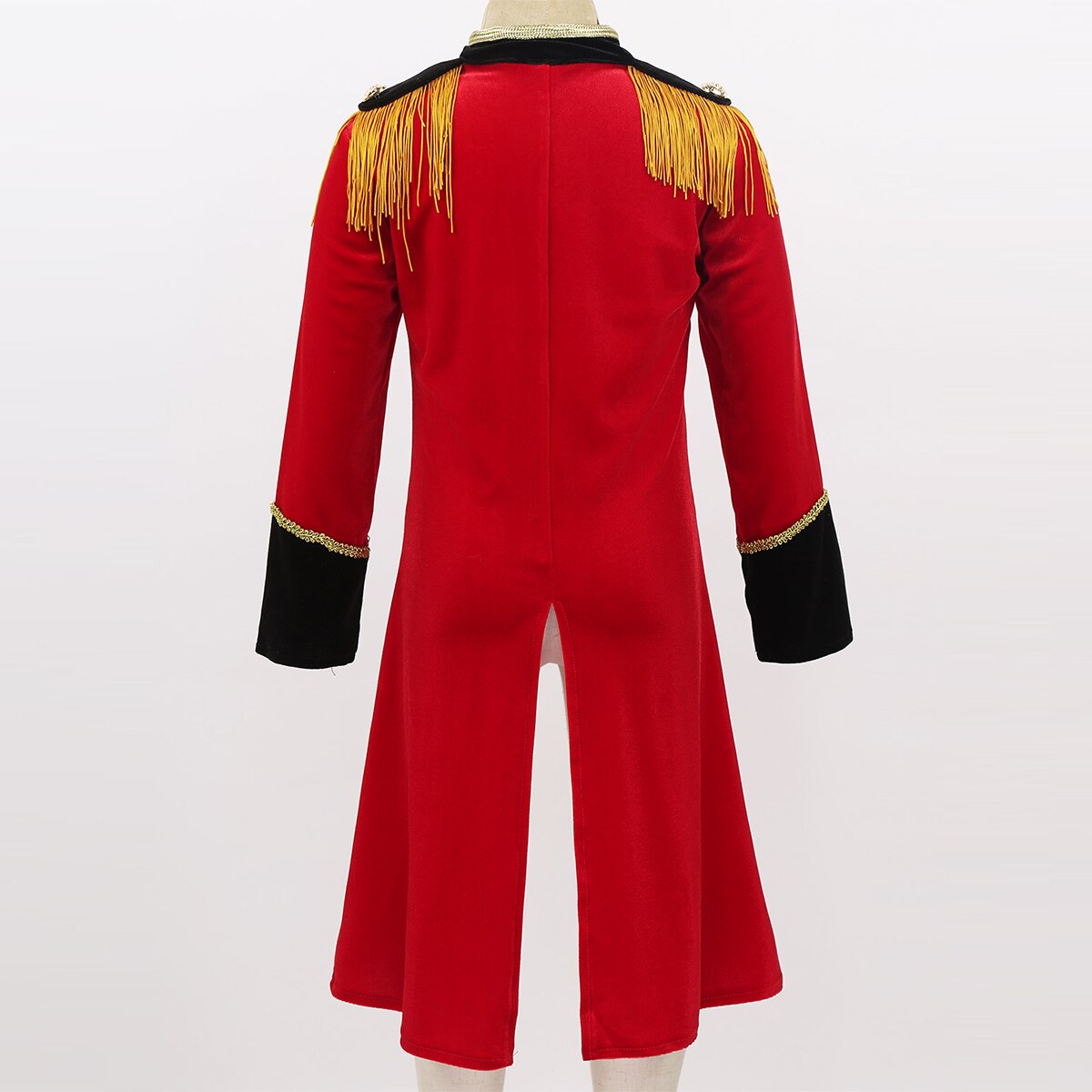 Costume da circo per bambini ragazzi giacca Ringmaster maniche lunghe colletto alla coreana giacca per bambini Halloween Cosplay Party Dress Up