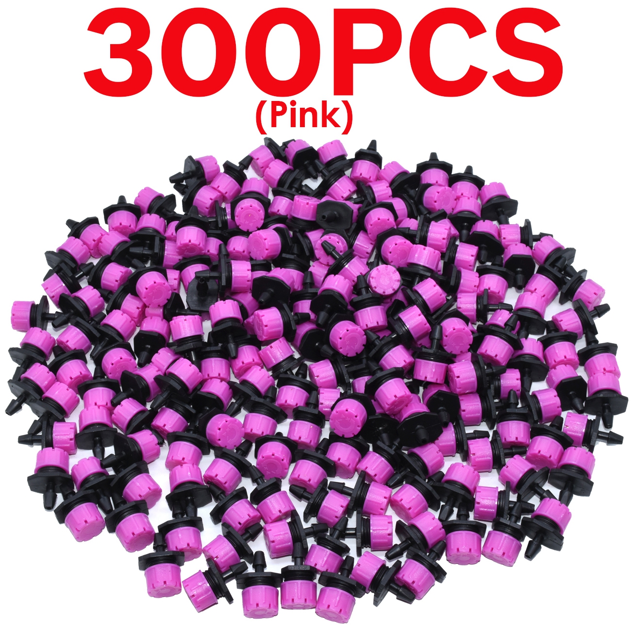 Greenhouse 30-800PCS 4-Type Garden 1/4'' Adjustable Micro Nozzle Drip Irrigation System 4/7MM Watering Sprinkler Emitter Dripper: MULTI