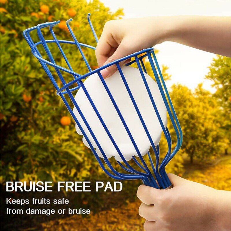 Metal Fruit Picker Catcher Fruit Picking Fruit Catcher Device Greenhouse Fruits Picker Collection Garden Tools