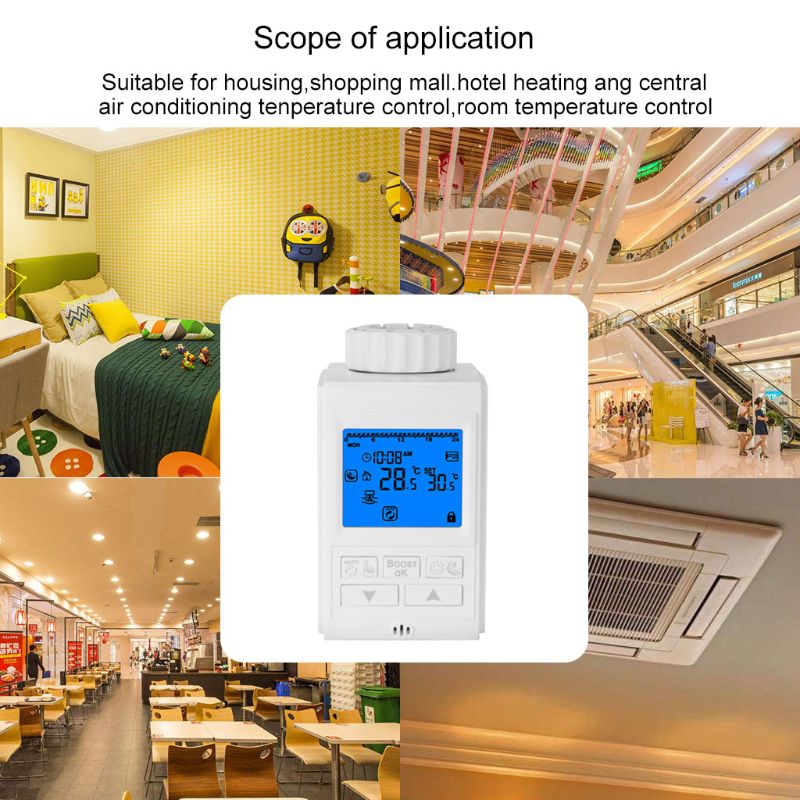 Programmable Thermostat Timer TRV Thermostatic Radiator Valve Actuator Thermostat Heater Thermoregulator Temperature Controller